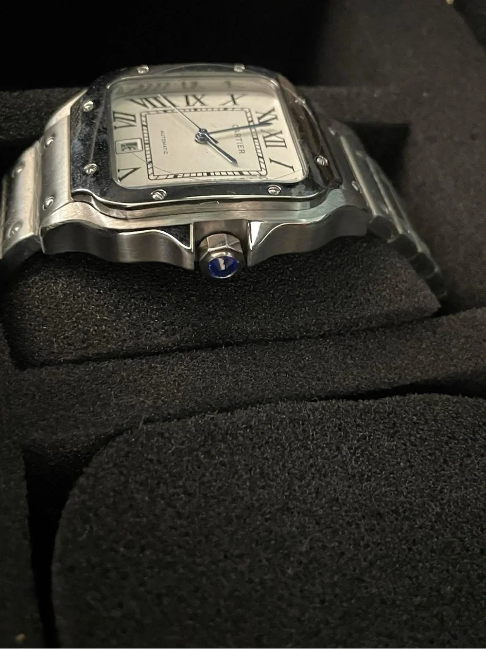 Santos de Cartier Large Model 40mm, Steel, Silver Dial - Men